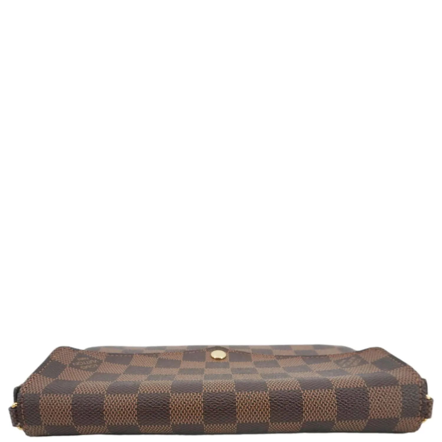 LOUIS VUITTON Felicie Pochette Damier Ebene Crossbody Bag Brown