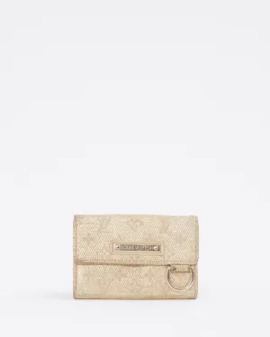 Louis Vuitton Gold Metallic Mini Lin Coin Pouch