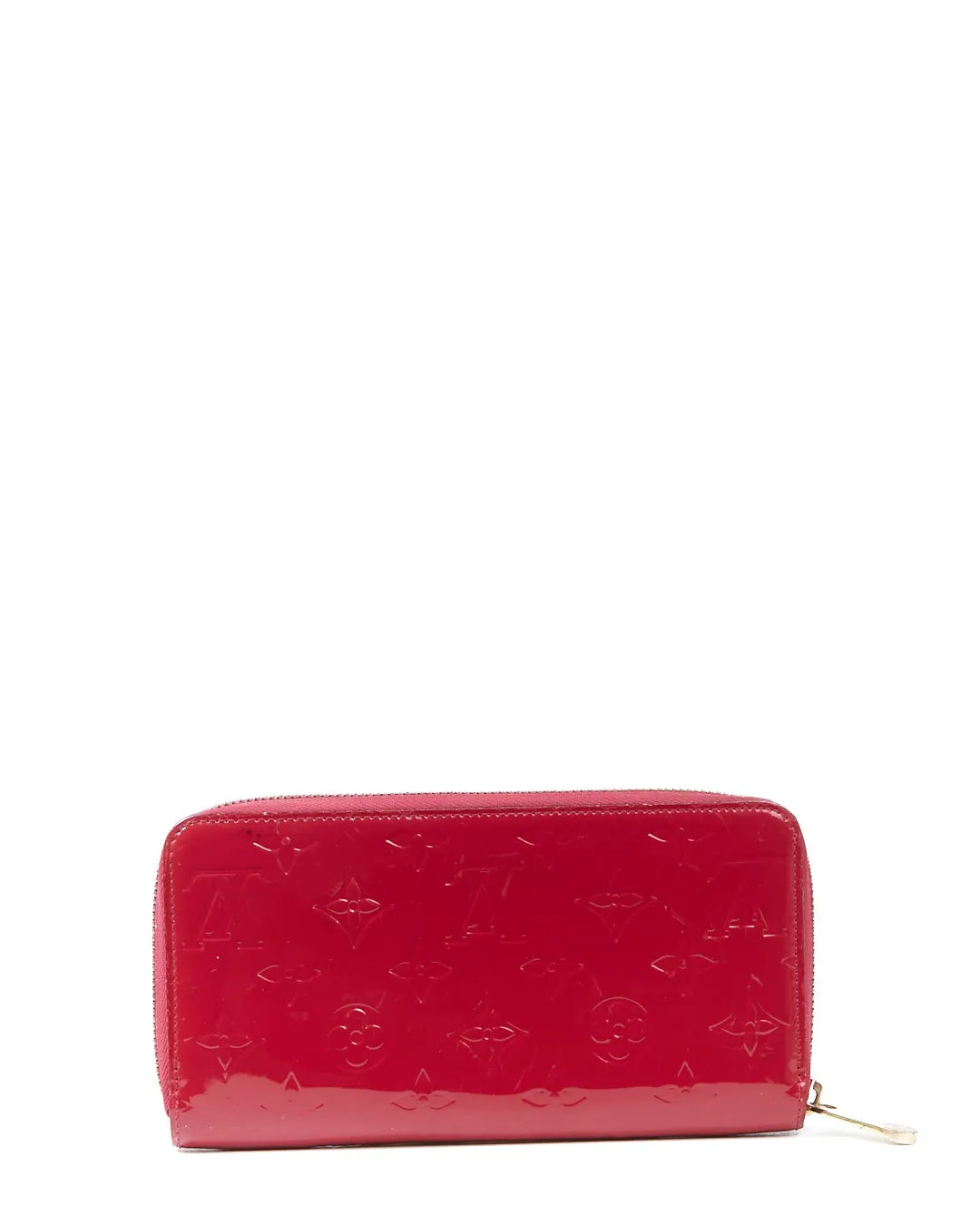 Louis Vuitton Magenta Indian Rose Monogram Vernis Zippy Wallet
