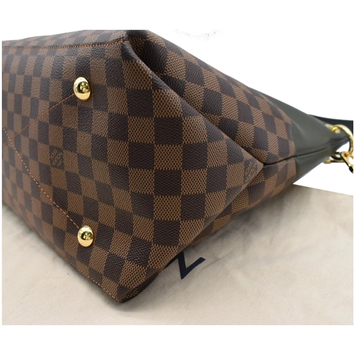 LOUIS VUITTON Maida Damier Ebene Hobo Shoulder Bag Khaki