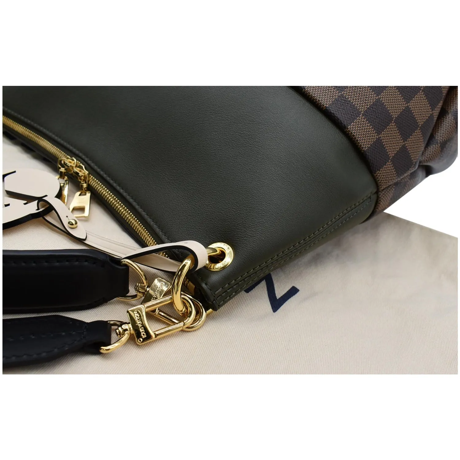 LOUIS VUITTON Maida Damier Ebene Hobo Shoulder Bag Khaki