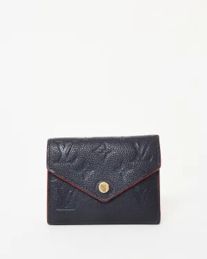 Louis Vuitton Navy Monogram Empreinte Leather Victorine Wallet