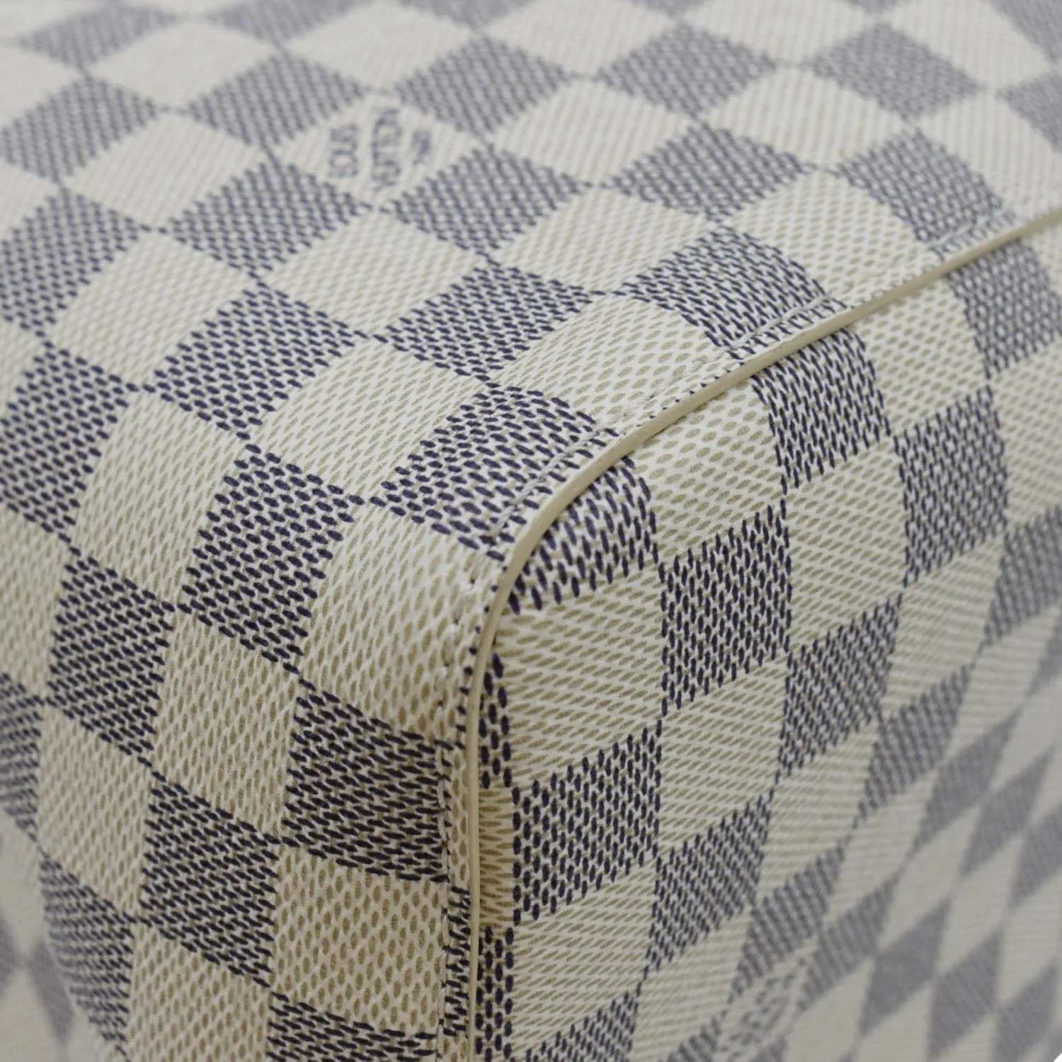 LOUIS VUITTON Neonoe Braided Handle Damier Azur Crossbody Bag White