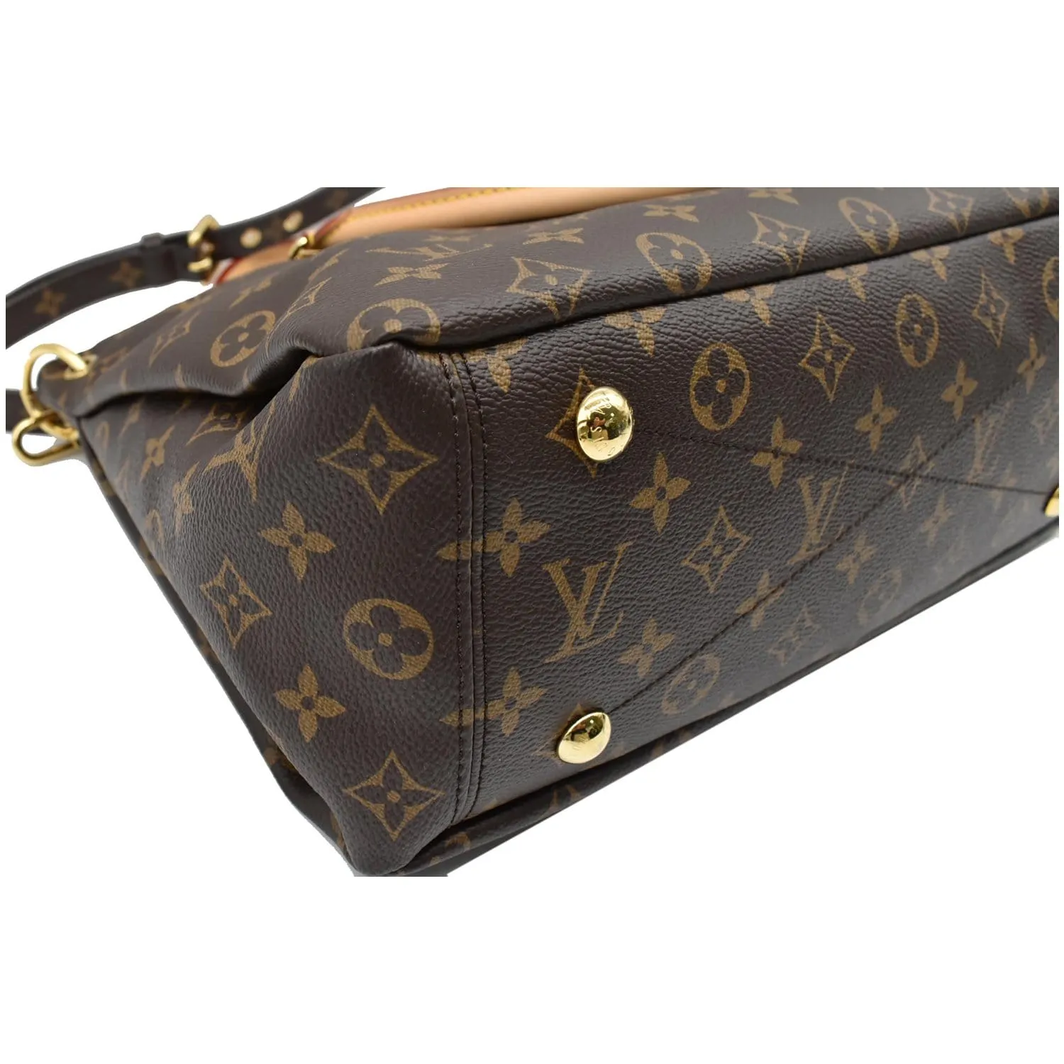 LOUIS VUITTON Pallas Monogram Canvas 2Way Shoulder Bag Red