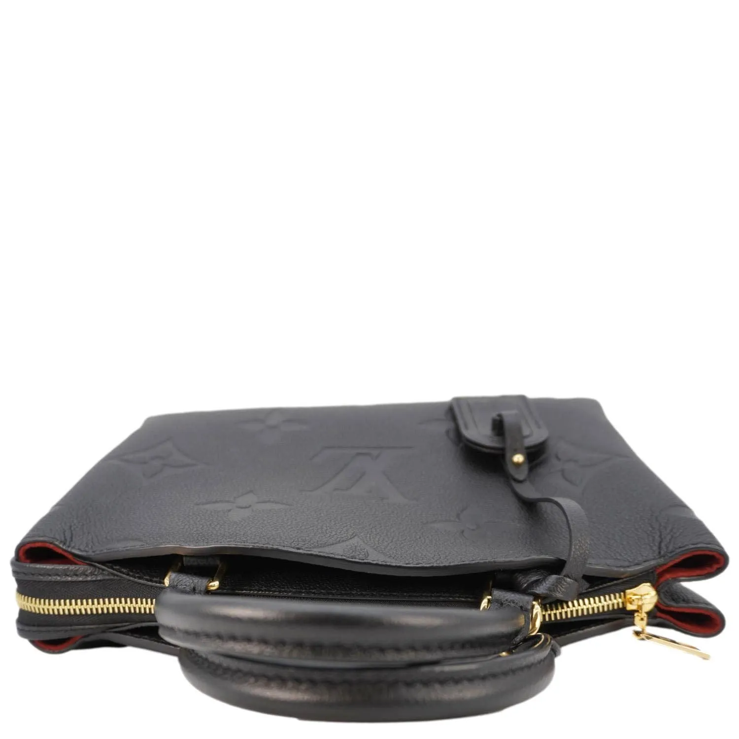 LOUIS VUITTON Petit Palais Monogram Empreinte Leather Shoulder Bag Black