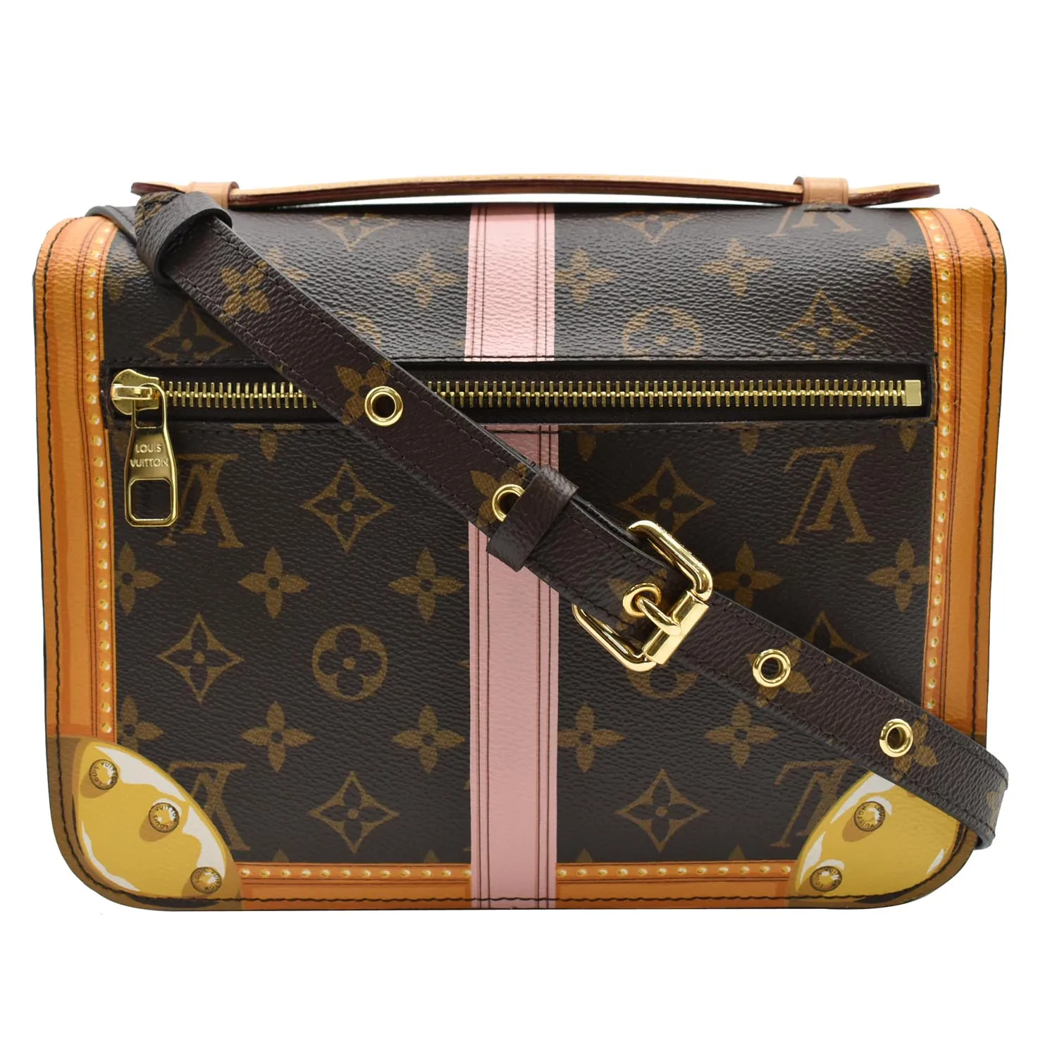 LOUIS VUITTON Summer Trunks Pochette Metis Monogram Crossbody Bag Brown