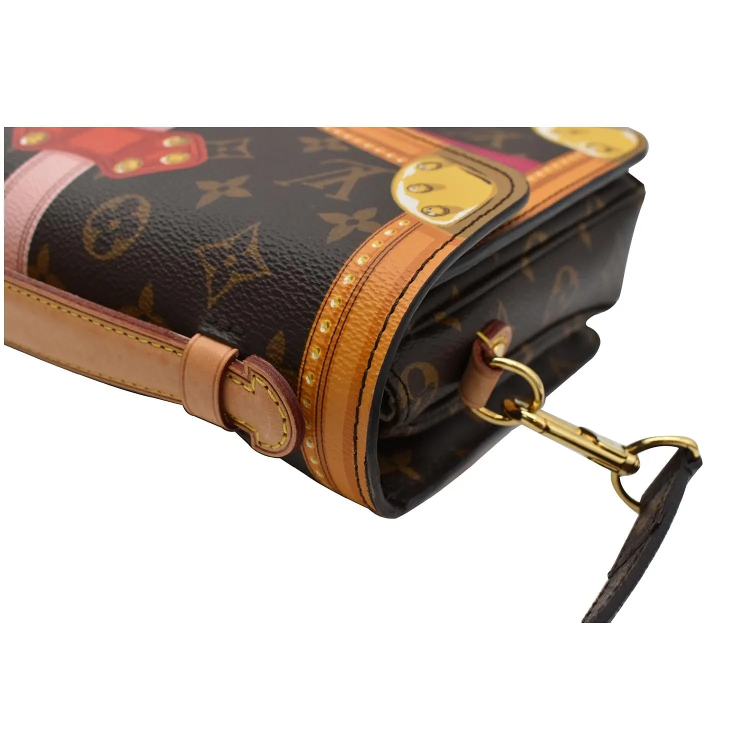 LOUIS VUITTON Summer Trunks Pochette Metis Monogram Crossbody Bag Brown