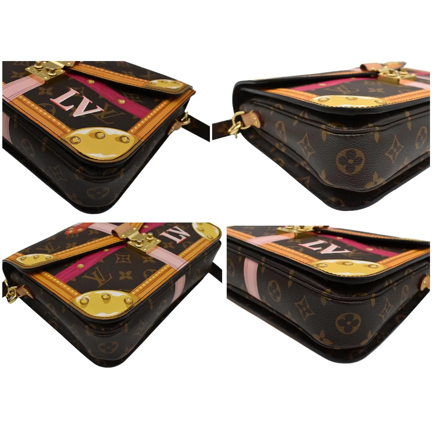 LOUIS VUITTON Summer Trunks Pochette Metis Monogram Crossbody Bag Brown