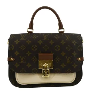 LOUIS VUITTON Vaugirard Monogram Canvas Shoulder Bag Creme
