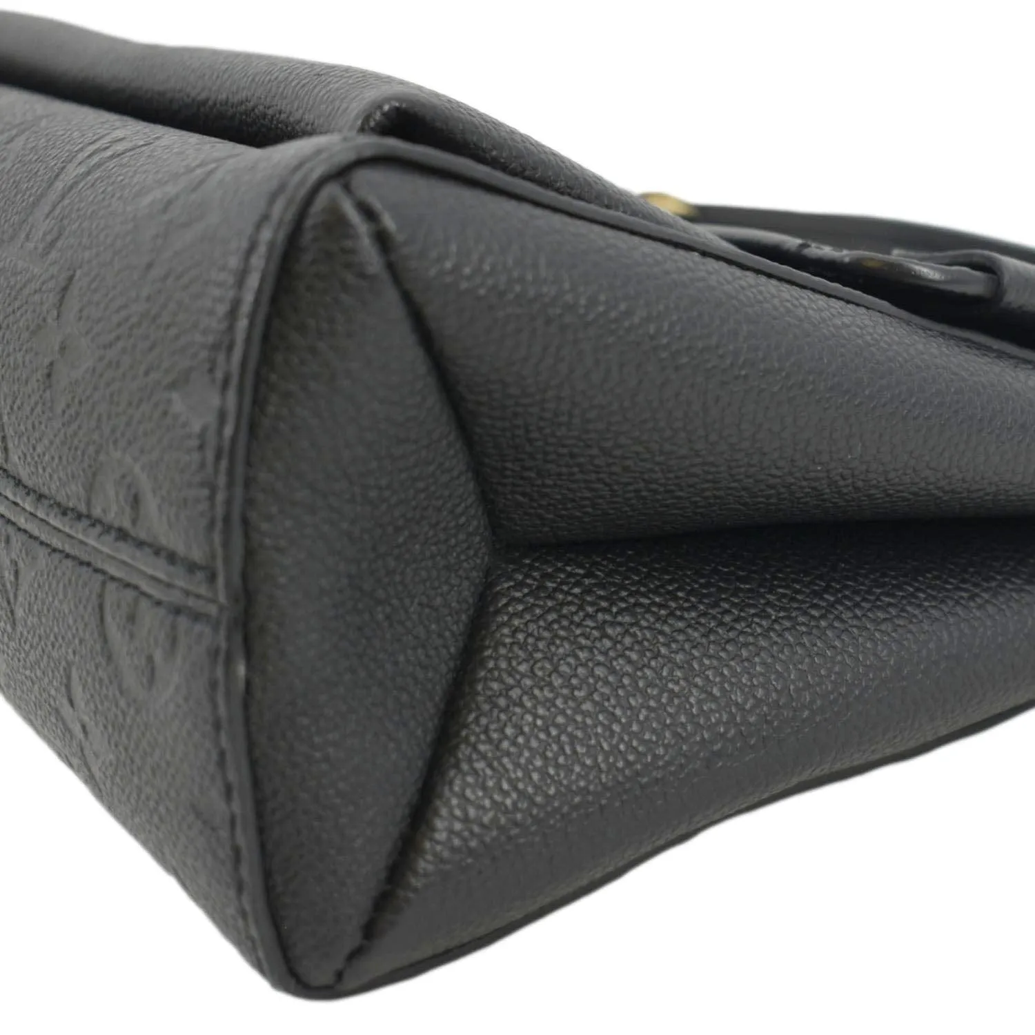 LOUIS VUITTON Vavin MM Monogram Empreinte Leather Shoulder Bag Black