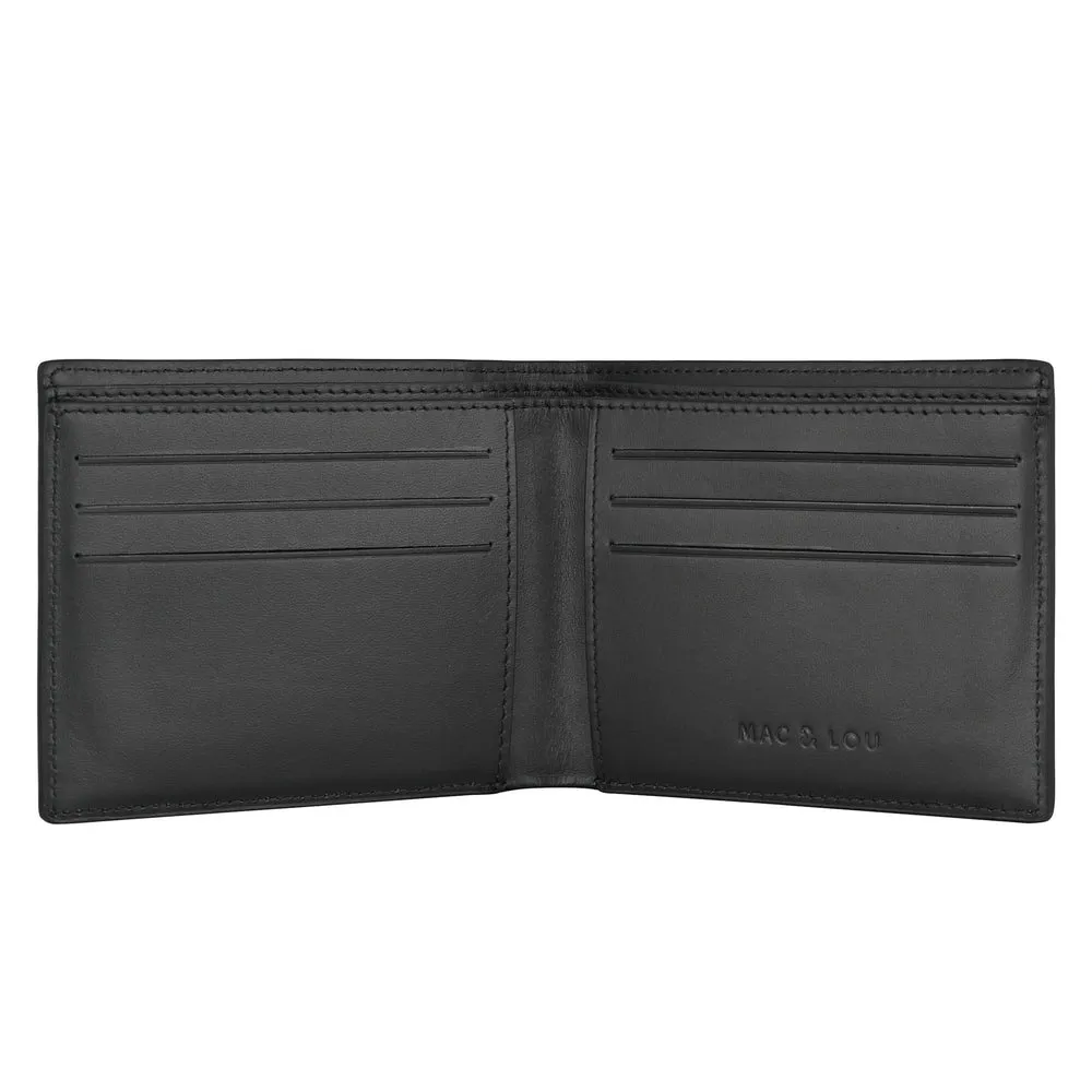 MAC&LOU Men's Wallet Vegan Leather Black