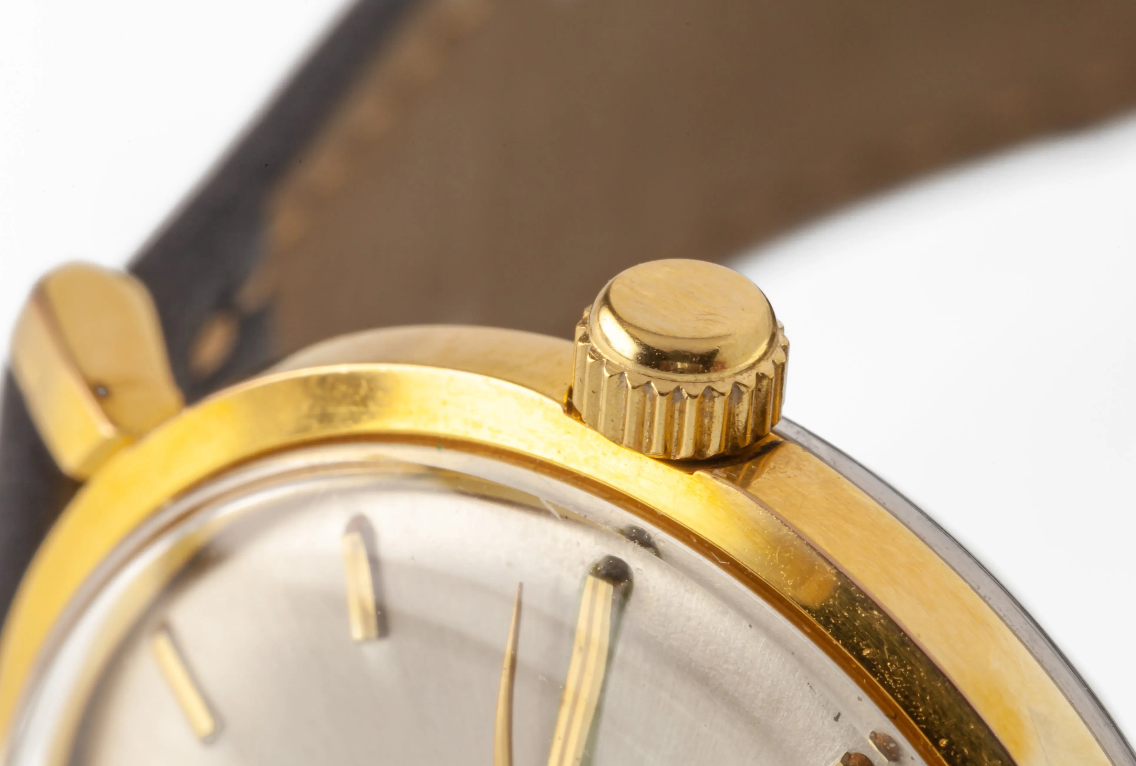Marvin Gold-Plated Automatic Watch w/ Leather Band Cal #777