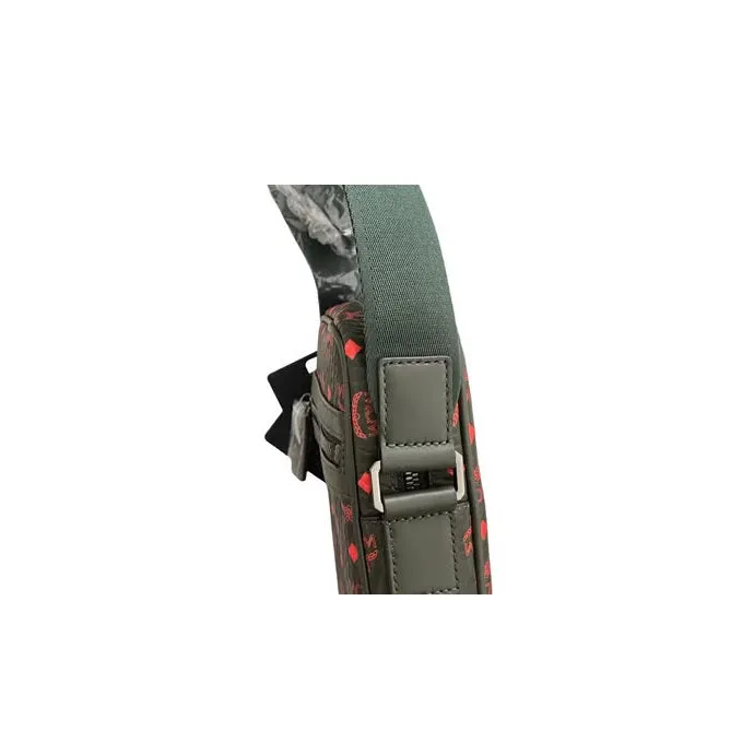 MCM Crossbody In Visetos Aren Green and Orange