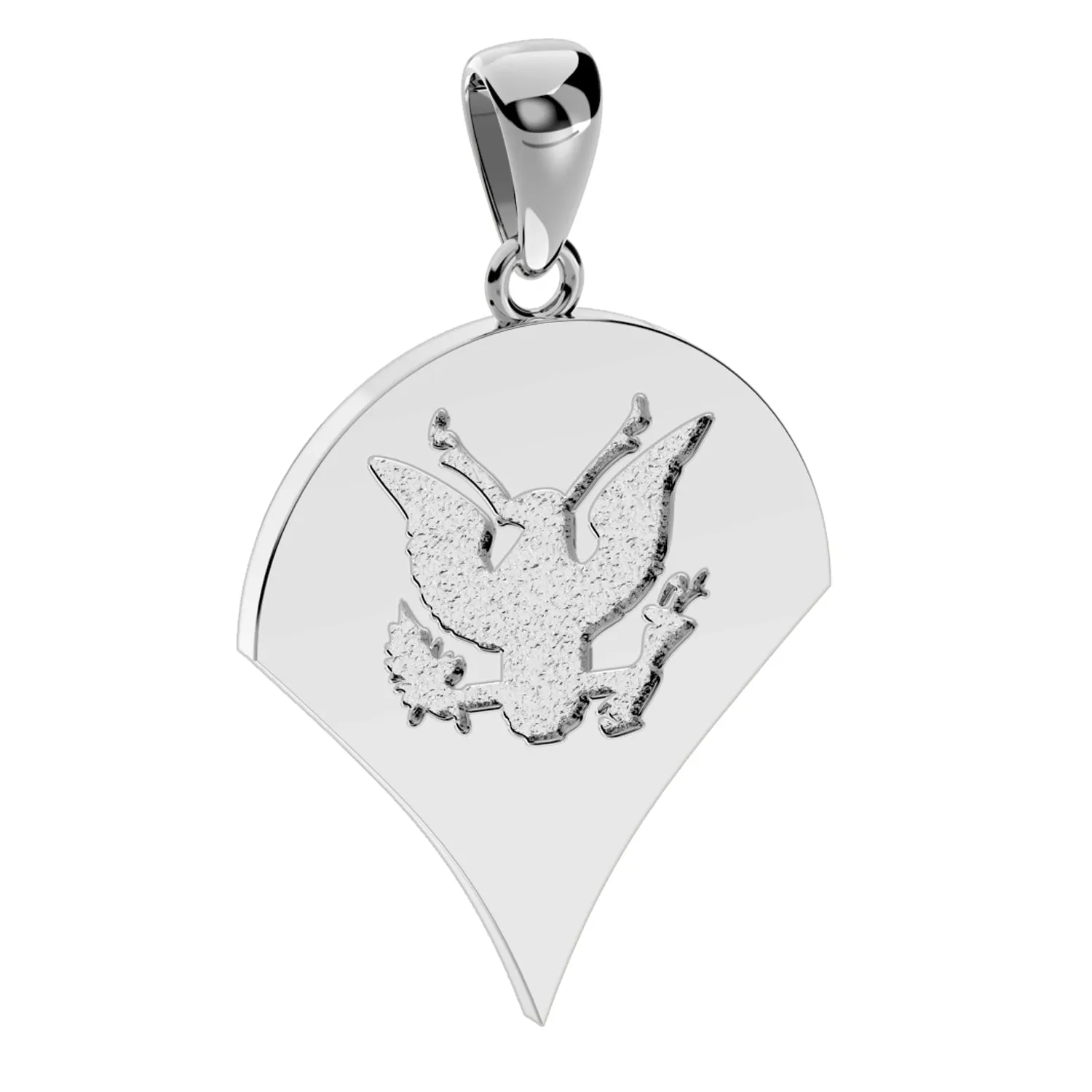 Men's 925 Sterling Silver US Army Specialist Rank Pendant