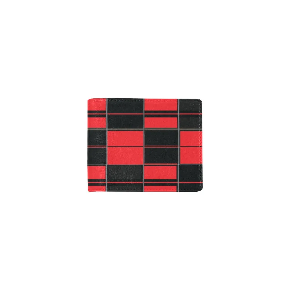 Men's Bifold Wallet - AMMA JO Red Tartan