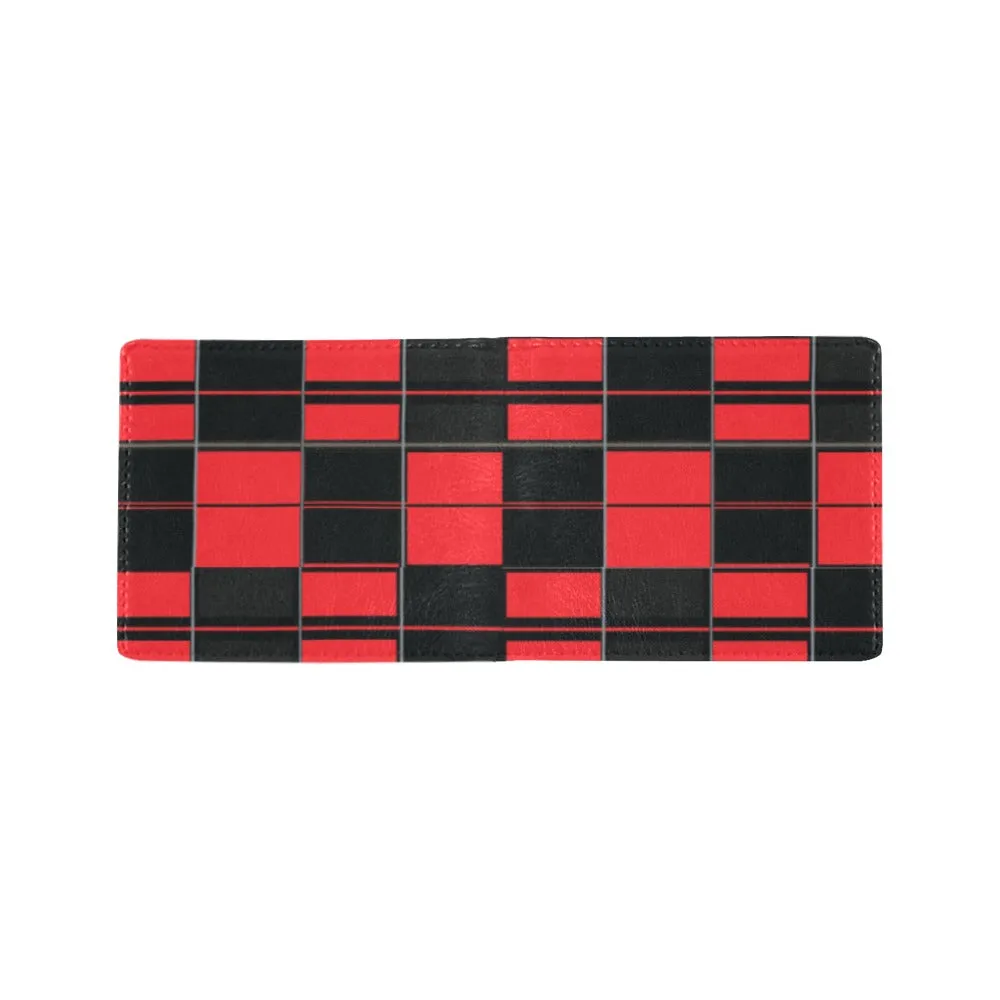 Men's Bifold Wallet - AMMA JO Red Tartan