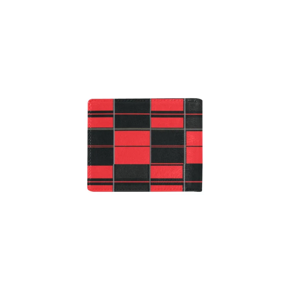 Men's Bifold Wallet - AMMA JO Red Tartan