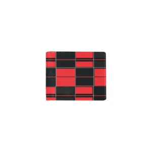 Men's Bifold Wallet - AMMA JO Red Tartan