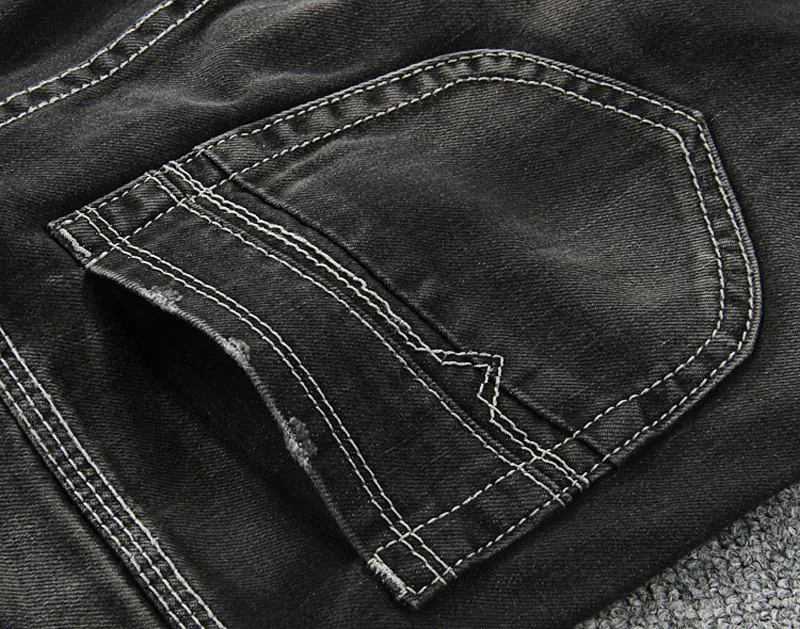 Men's Dark Colored Straight Jeans