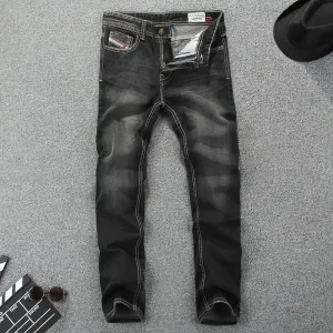 Men's Dark Colored Straight Jeans