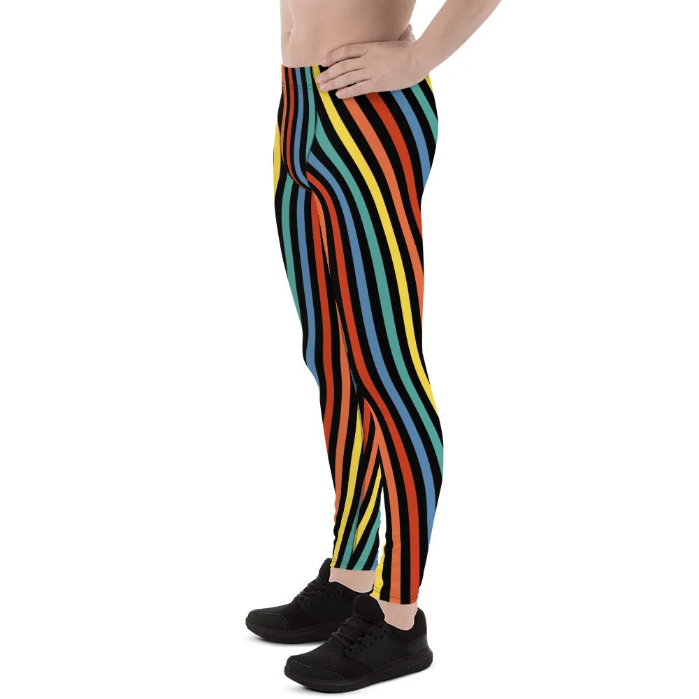 Mens Leggings, Striped Festival