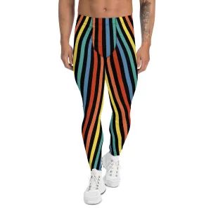 Mens Leggings, Striped Festival