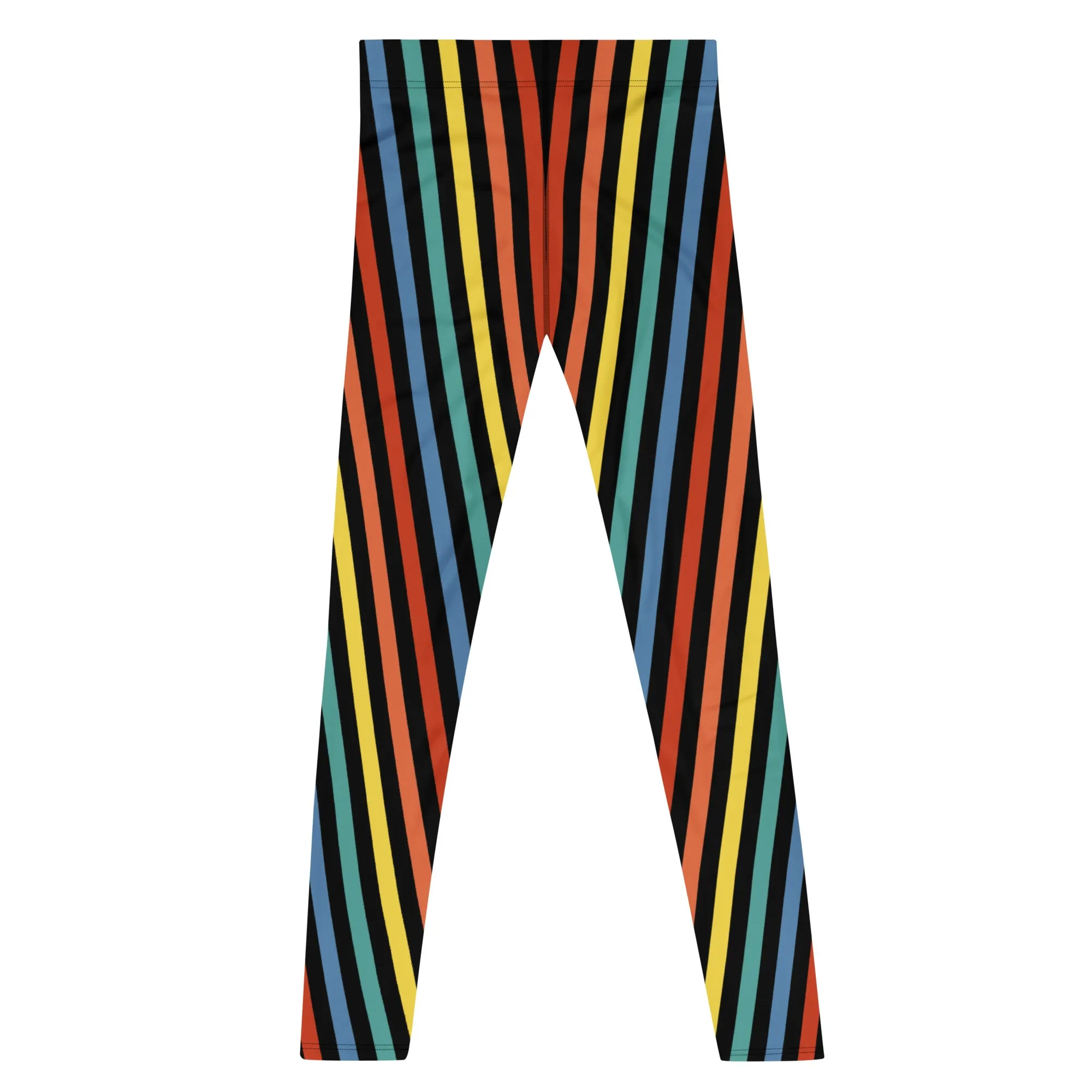 Mens Leggings, Striped Festival