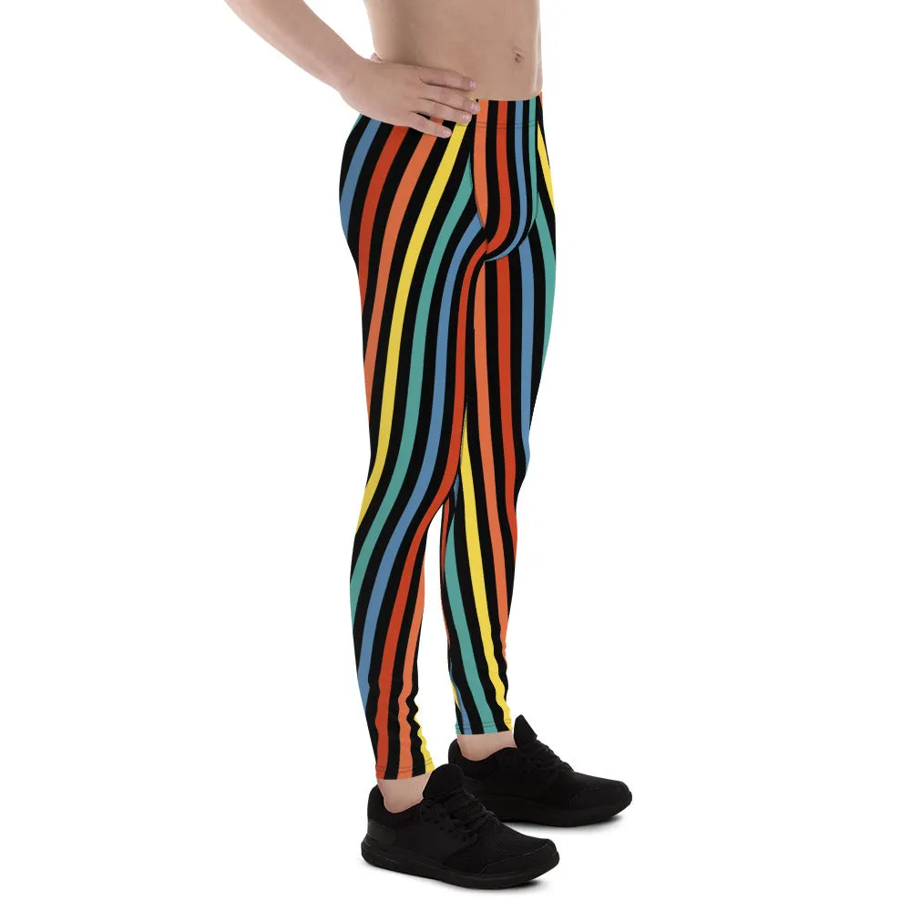 Mens Leggings, Striped Festival