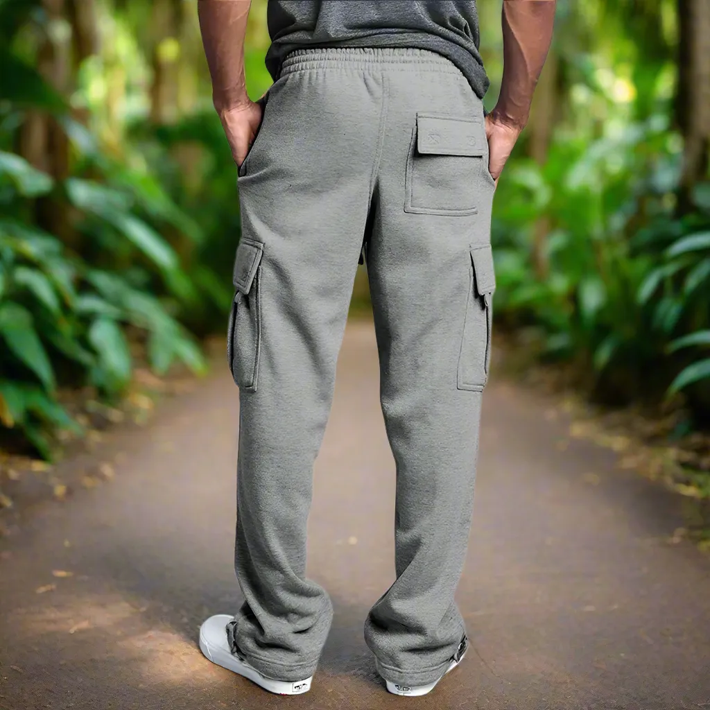 Men's Loose Fit Multi-Pocket Sweatpants