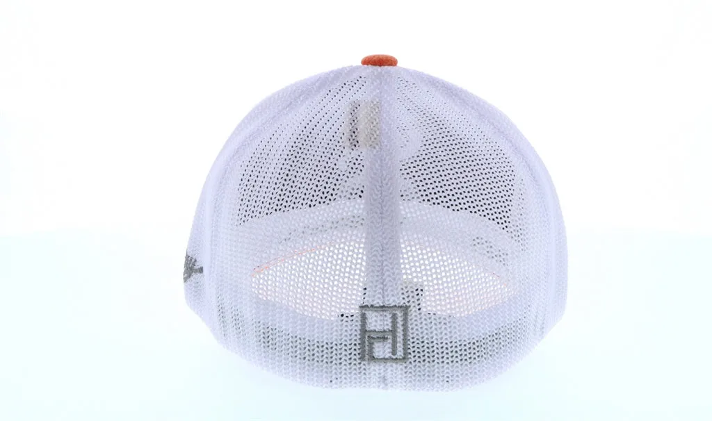 Men's "Coach" Hooey Golf Heather Orange / White flex mesh with 3D white/Grey Hooey logo on front Cap