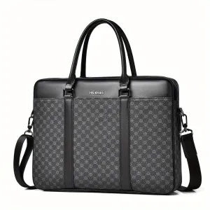 Men's Solid Business Style Document Bag Lightweight Handbag