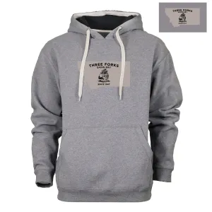 Men's Sweatshirt MT Shape/Bucking Horse Design in Heather
