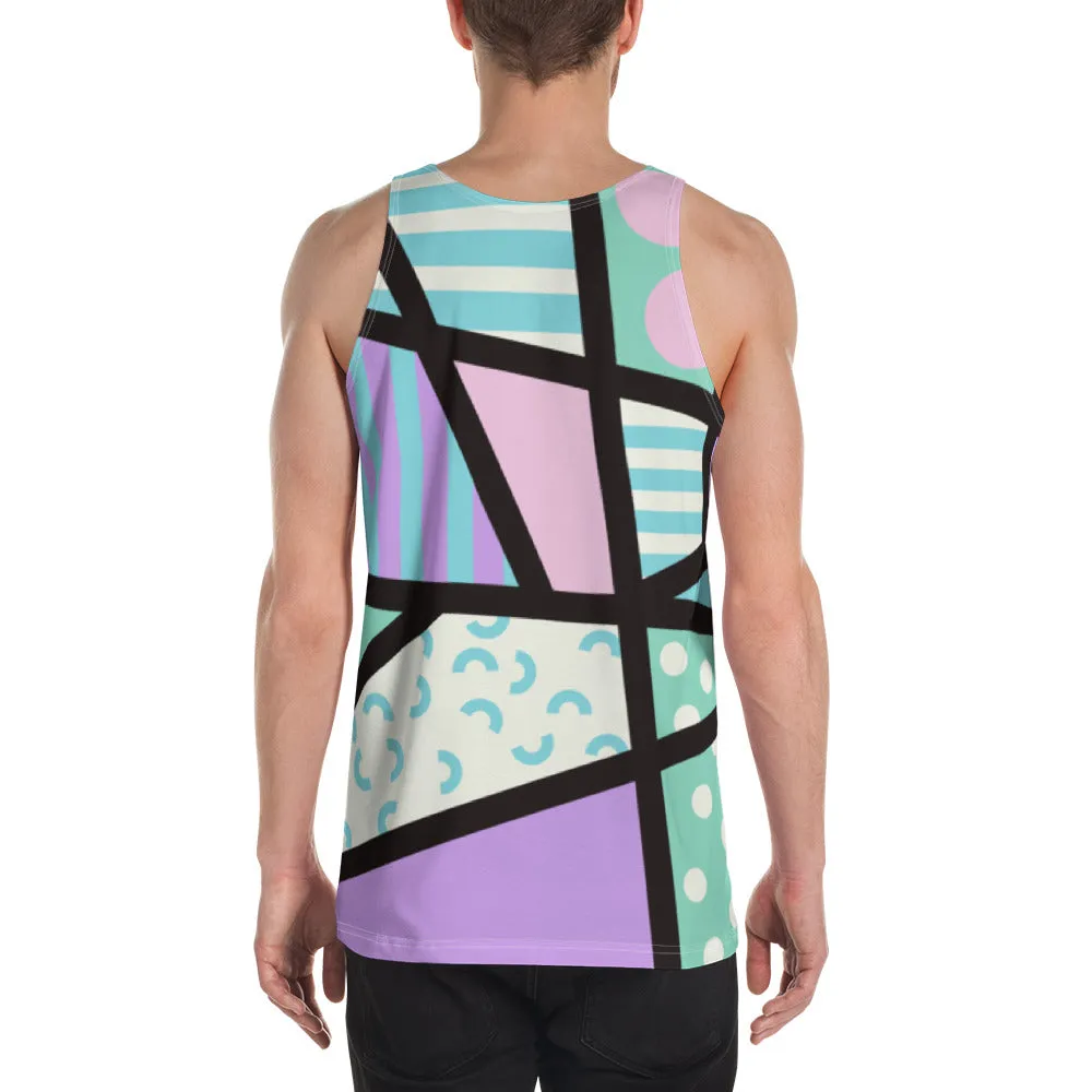 Mens Tank Top, Memphis Harajuku