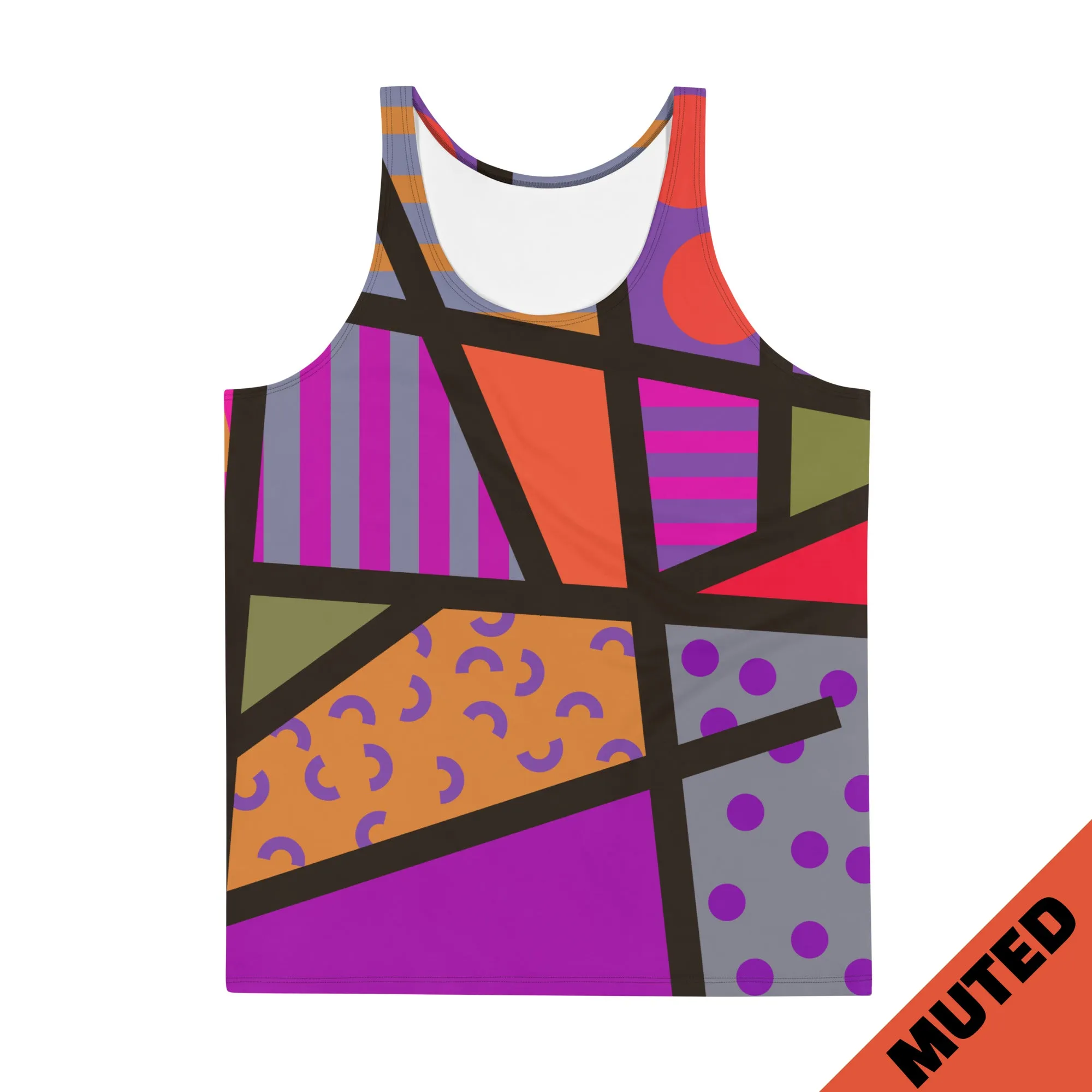Mens Tank Top, Memphis Harajuku