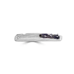 Men's Three Stone Silver Pin