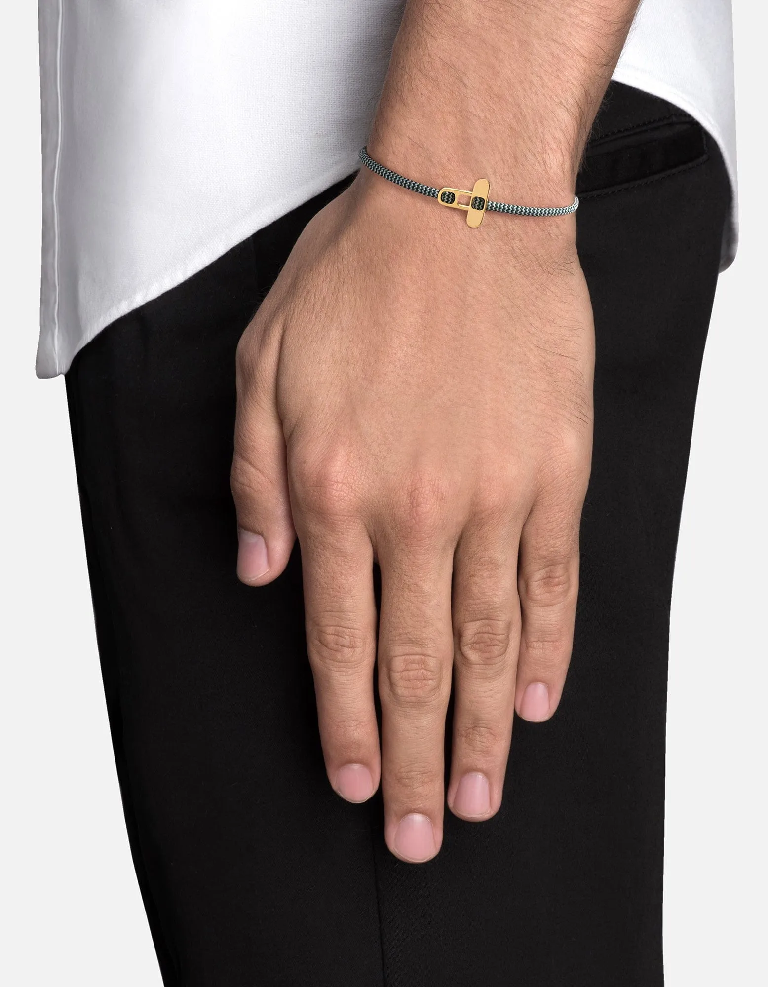 Metric 2.5mm Rope Bracelet, Gold Vermeil