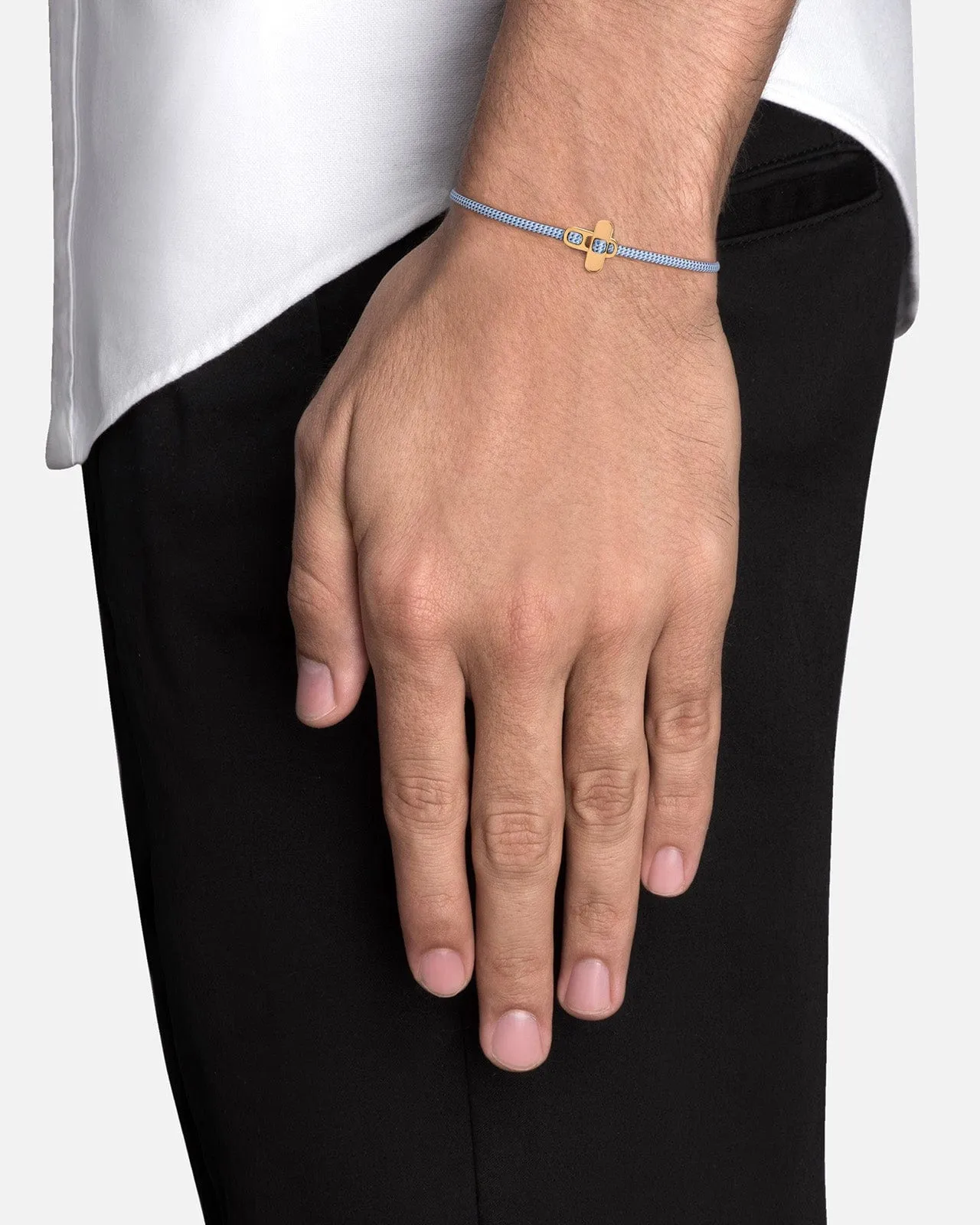 Metric 2.5mm Rope Bracelet, Gold Vermeil