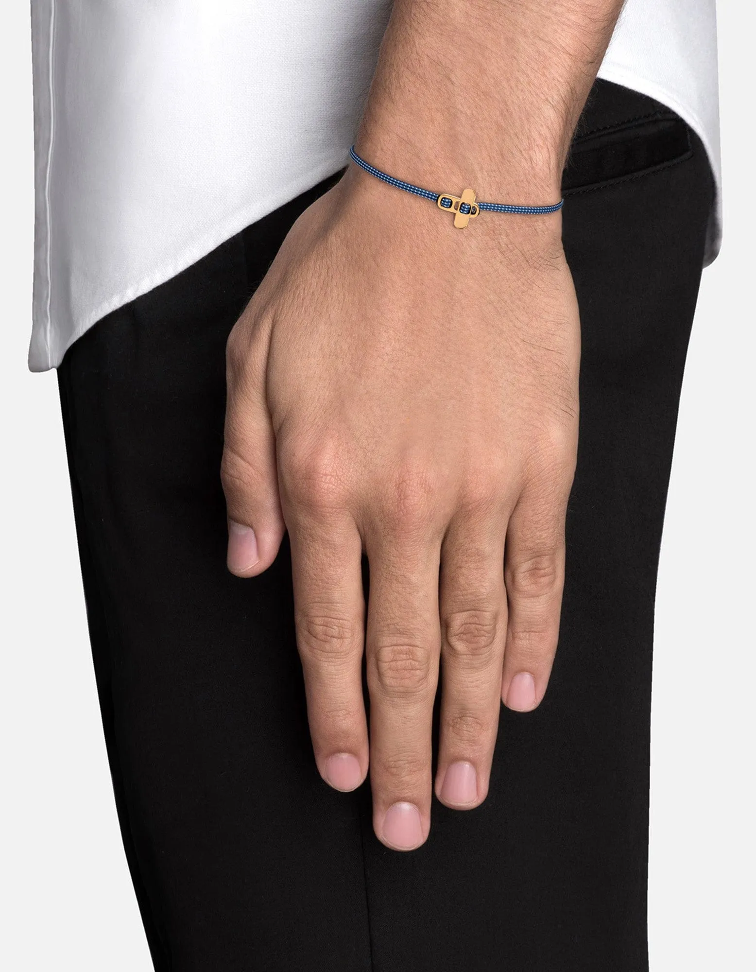 Metric 2.5mm Rope Bracelet, Gold Vermeil