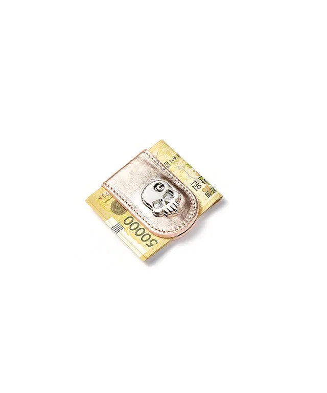 Monster G Italian Genuine Leather Golf & Daily Money Clip Gold