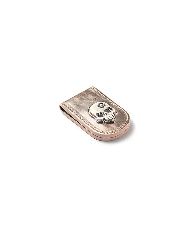 Monster G Italian Genuine Leather Golf & Daily Money Clip Gold