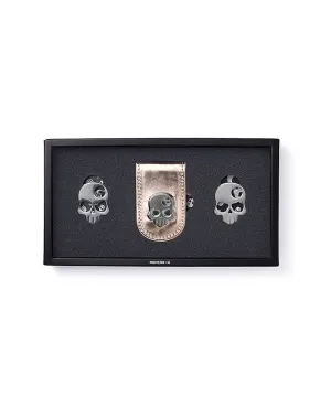Monster G Italian Genuine Leather Golf & Daily Money Clip Gold
