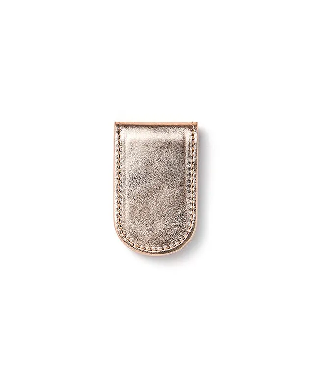 Monster G Italian Genuine Leather Golf & Daily Money Clip Gold