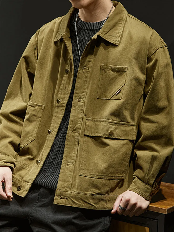 Multi-pocket Wearable Spring Autumn Jackets for Men