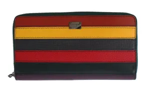 Multicolor Leather Continental Wallet