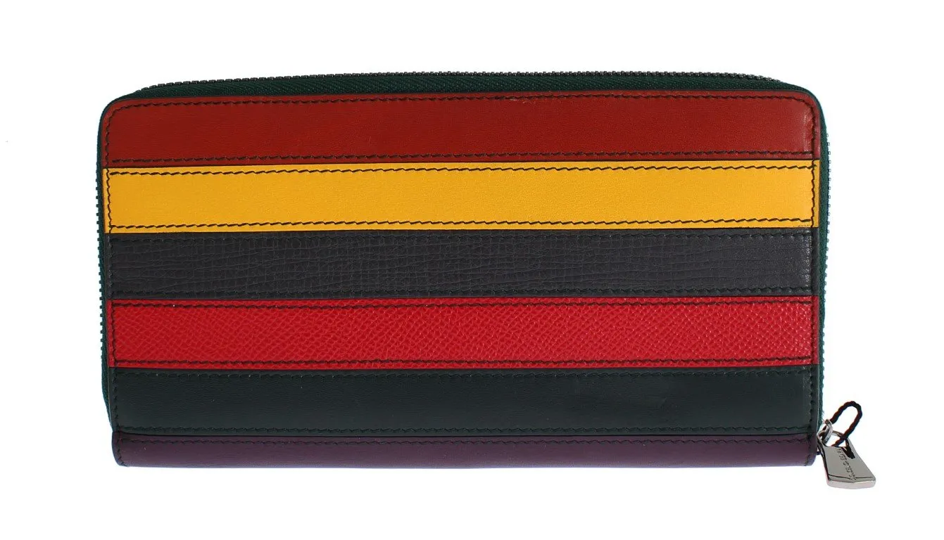 Multicolor Leather Continental Wallet