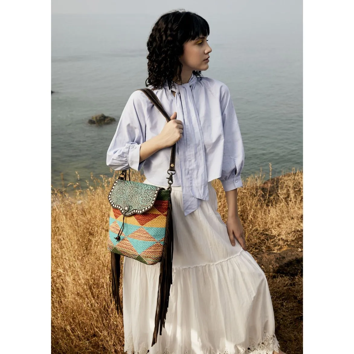 Myra Bag Tulip Gardens Crossbody Bag