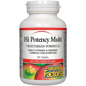 Natural Factors Hi Potency Multi Vegetarian Formula 90s