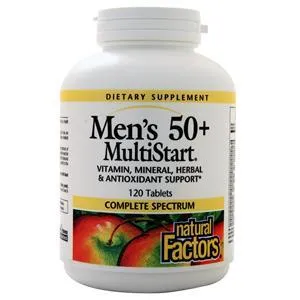 Natural Factors Men's 50  MultiStart  120 tabs