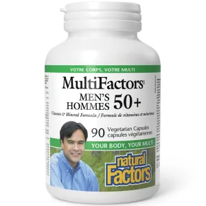 Natural Factors MultiFactors Men’s 50  Vitamin & Mineral  90s