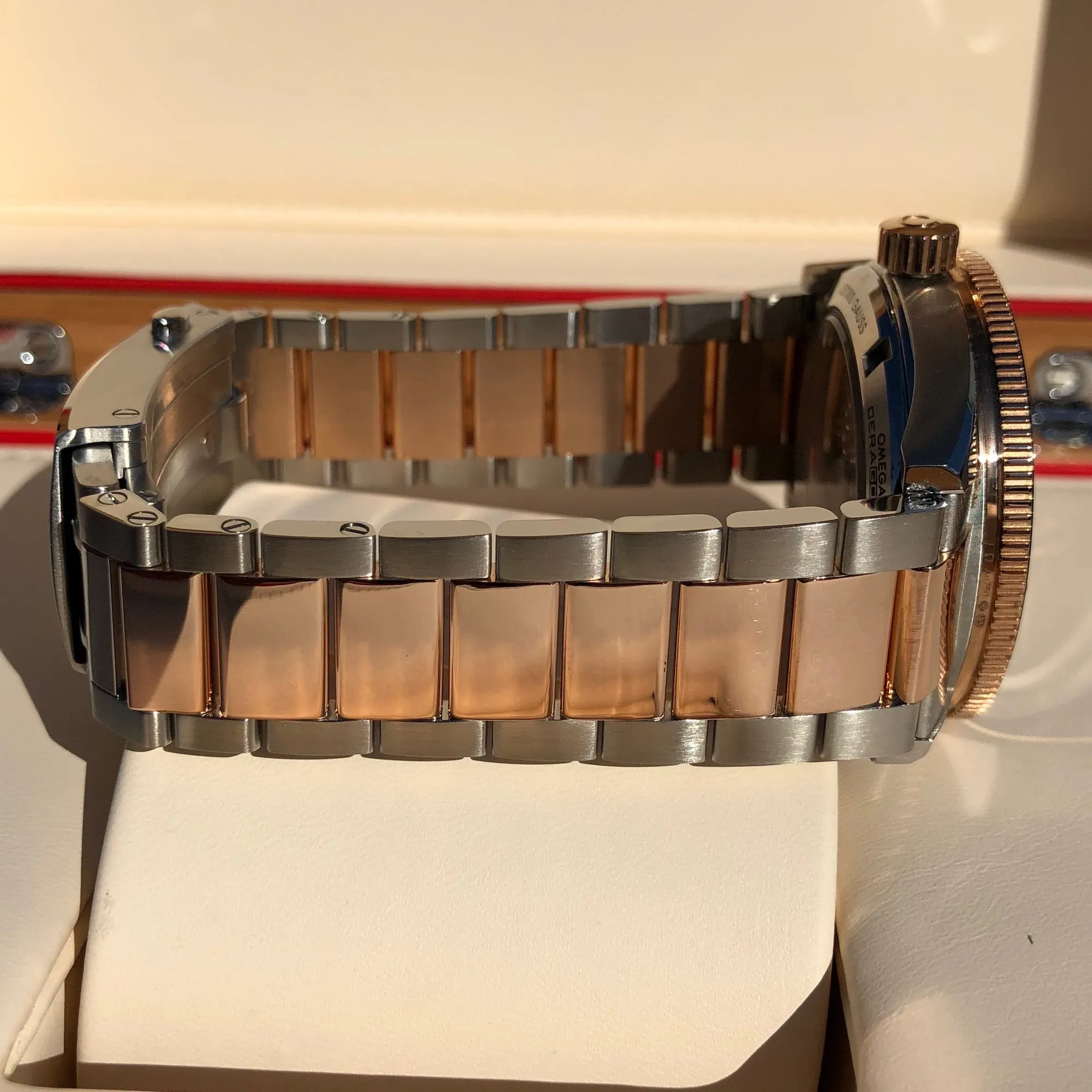 Omega Seamaster 300 Master Co-Axial 41MM 233.20.41.21.01.001 Steel Rose Gold Two Tone Wristwatch Circa 2018